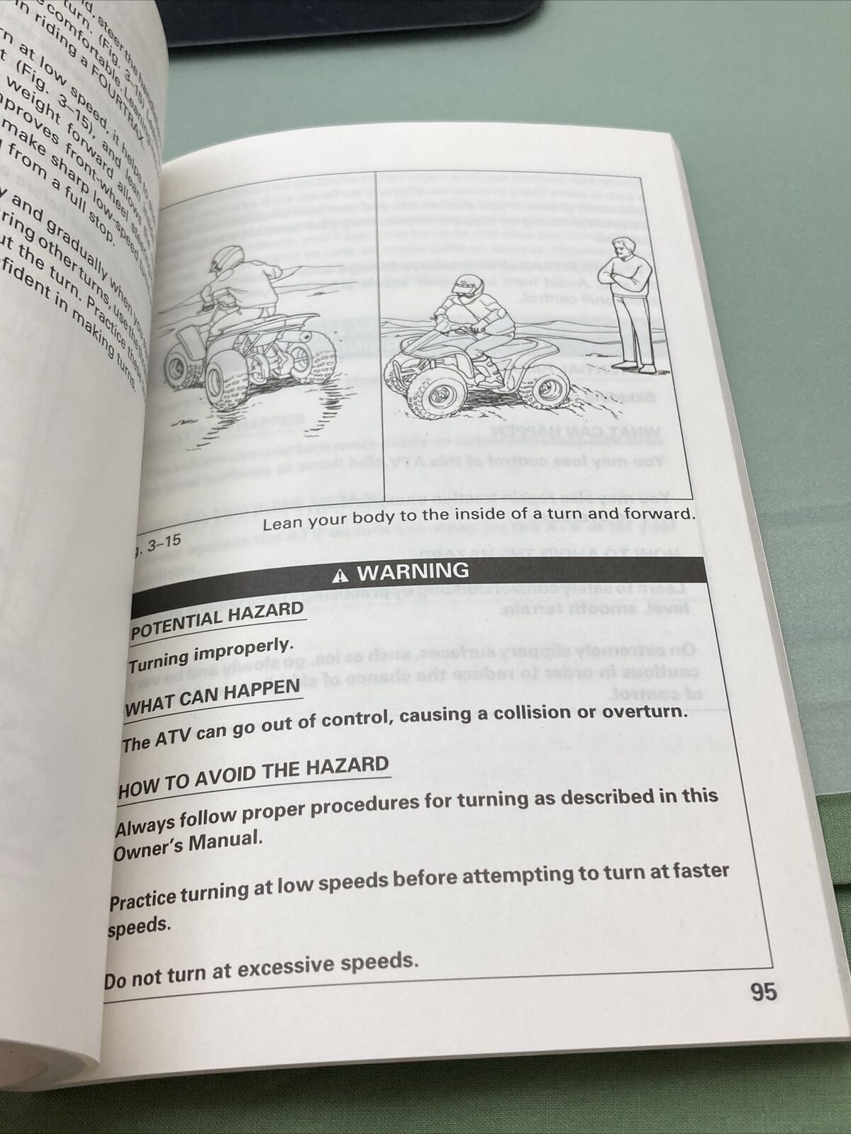 GENUINE HONDA 31HF7600 TRX90/FOURTRAX 90 OWNER'S MANUAL '93