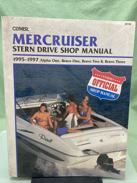 CLYMER B744 MERCRUISER STERN DRIVE ALPHA ONE, BRAVO ONE/TWO/THREE 95-97 MANUAL