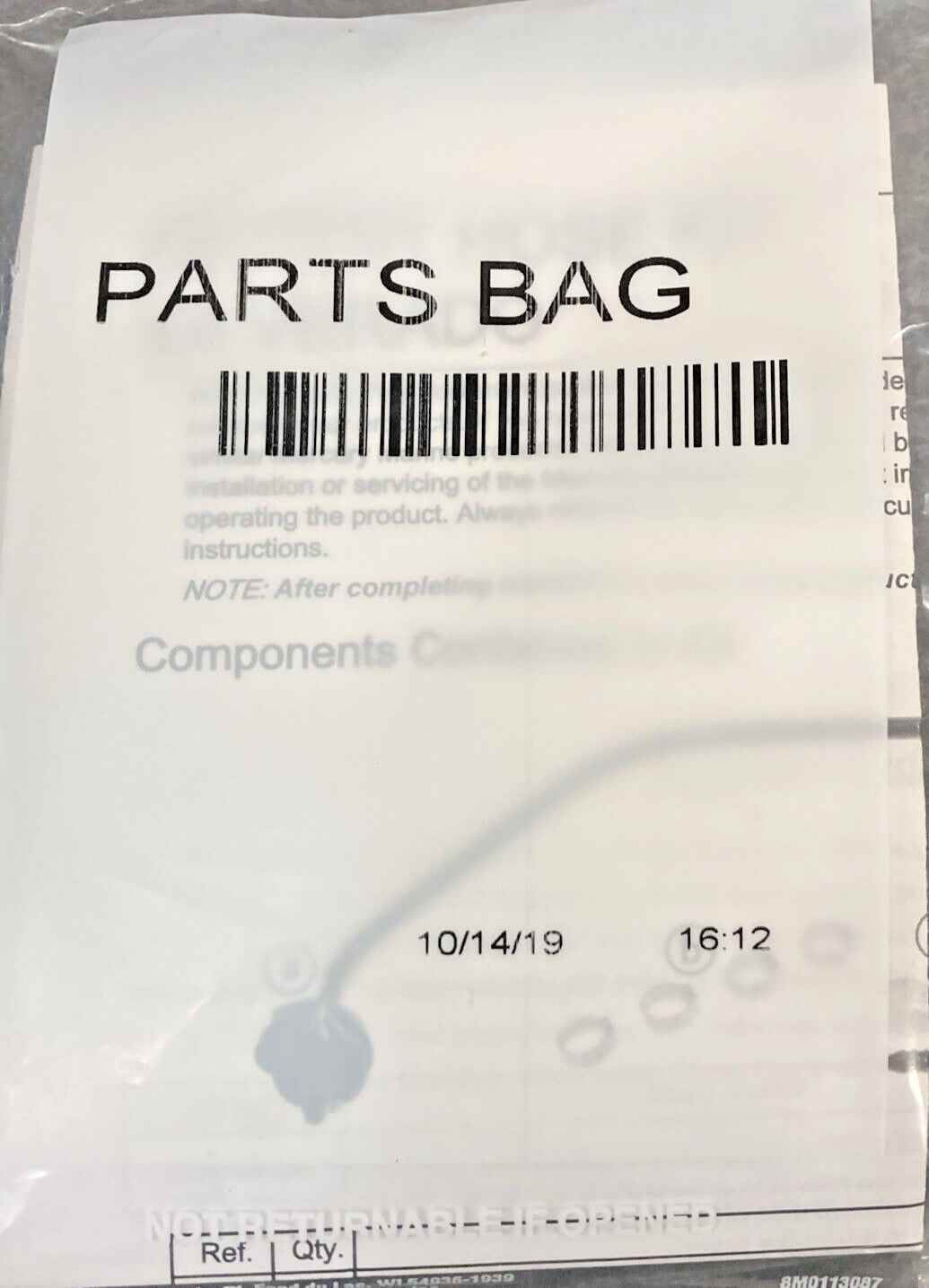 NEW GENUINE MERCURY 8M0128087 PURGE VENT ASSY