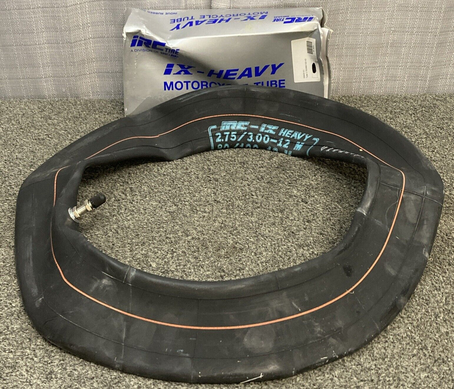 NEW IRC TIRE 035-0101 1X HEAVY DUTY MOTORCYCLE TUBE 80/100-12M HD