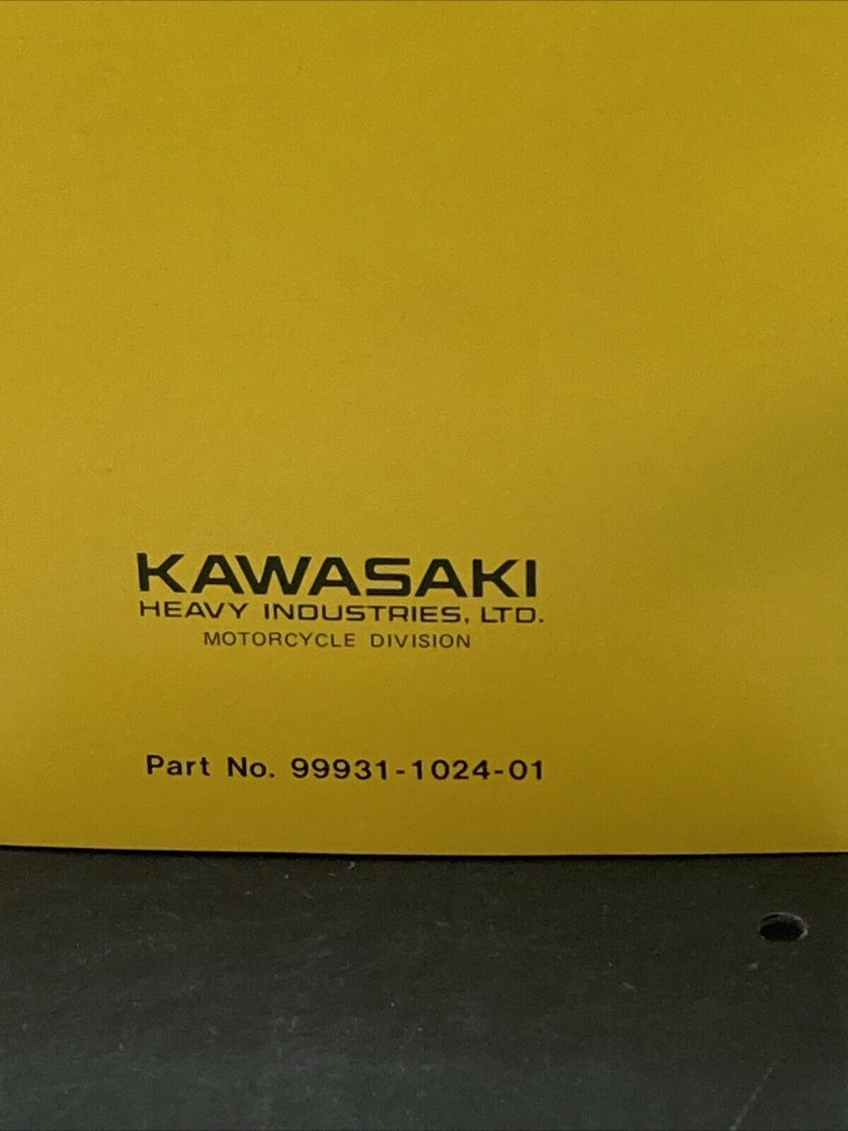 GENUINE KAWASAKI 99931-1024-01 KM100 MOTORCYCLE ASSY AND PREP MANUAL 1976/78