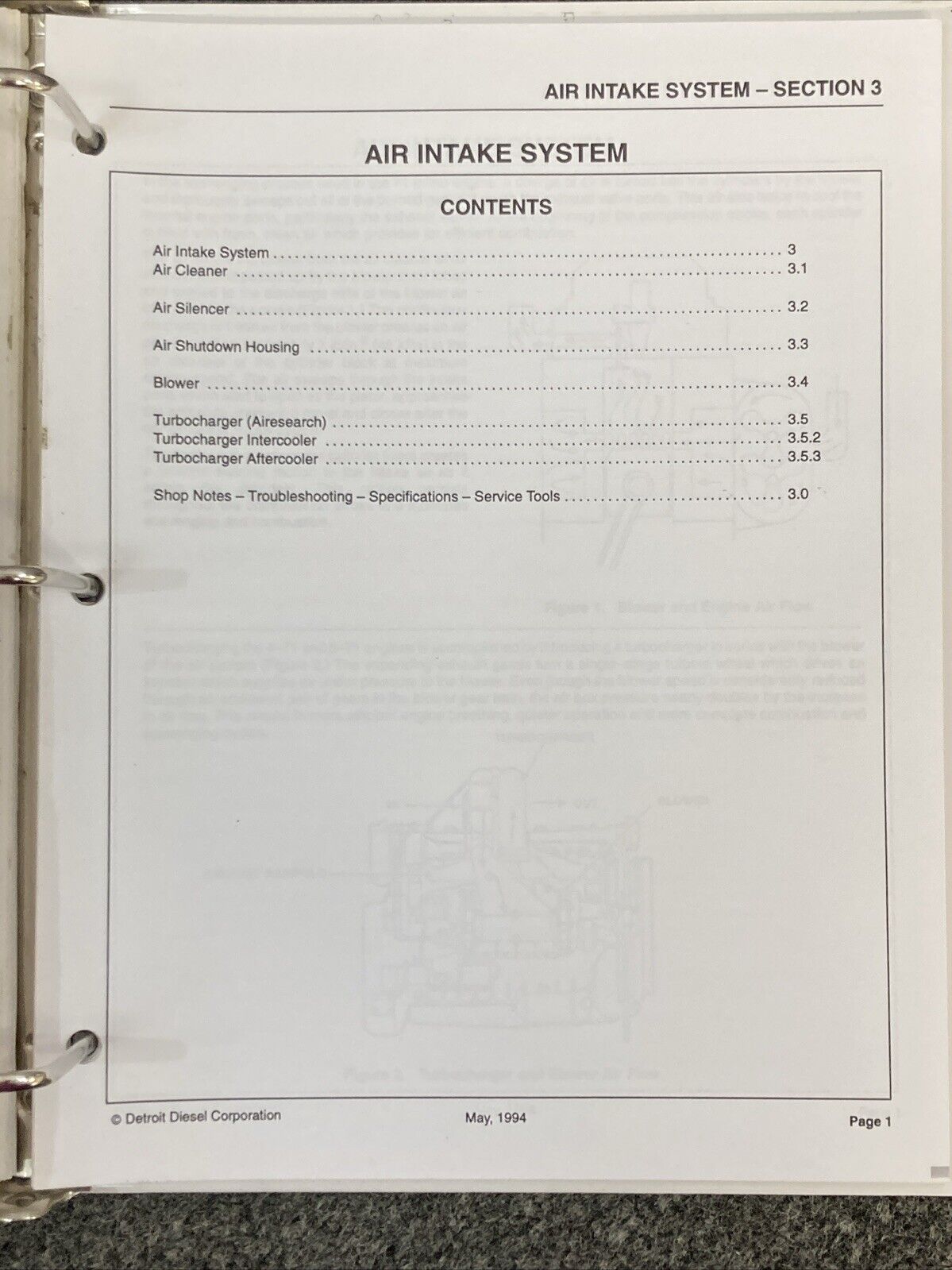 DETROIT DIESEL SERIES 71 SERVICE MANUAL 2 VOLUME SET - MISSING CH 10 & 11