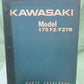 GENUINE KAWASAKI PARTS CATALOG MODEL 175 F2/F2TR NO. 6925