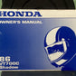 GENUINE HONDA 31MK7600 VT700C SHADOW OWNER'S MANUAL '86