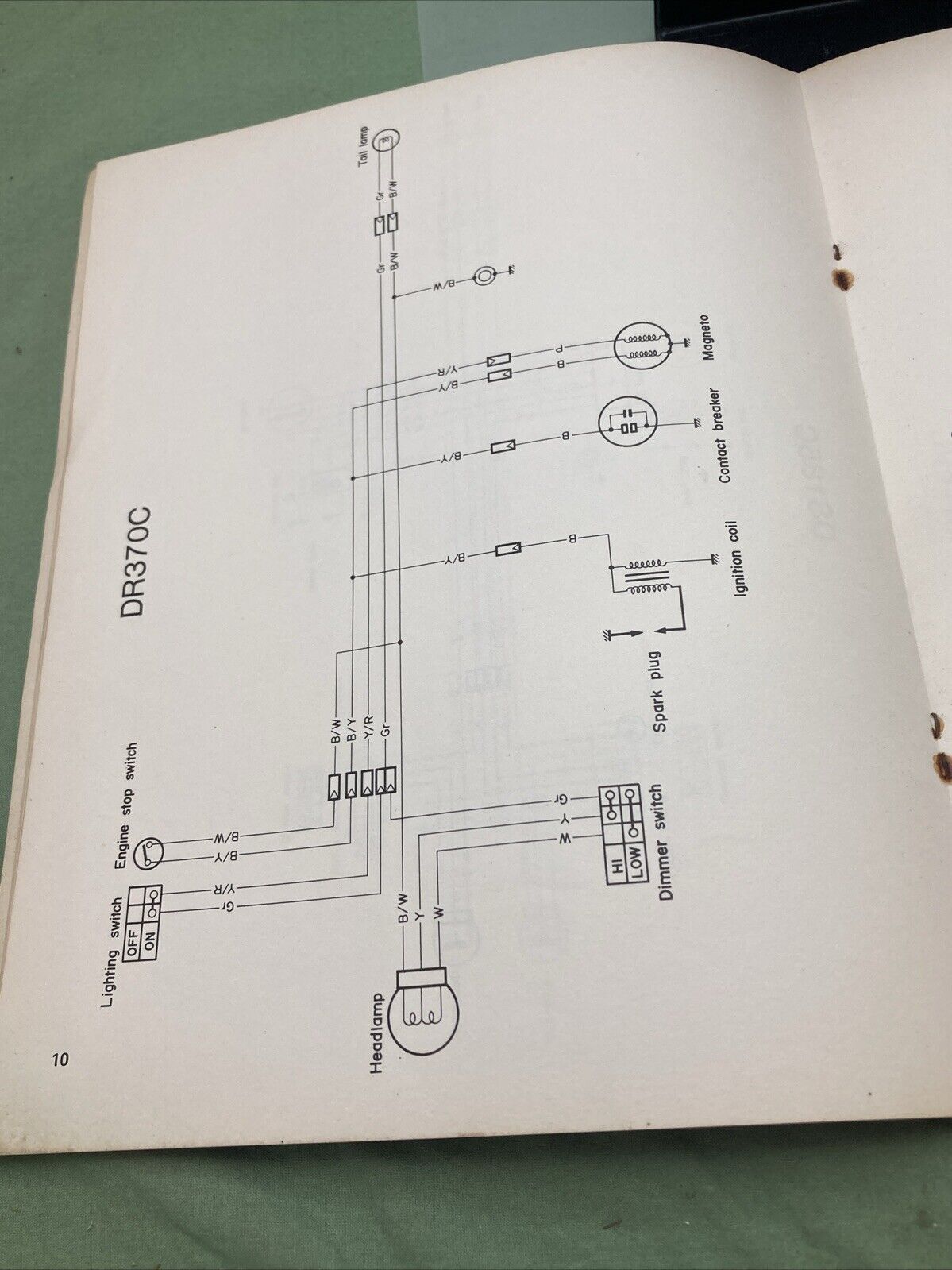 GENUINE SUZUKI WIRING DIAGRAMS 1978