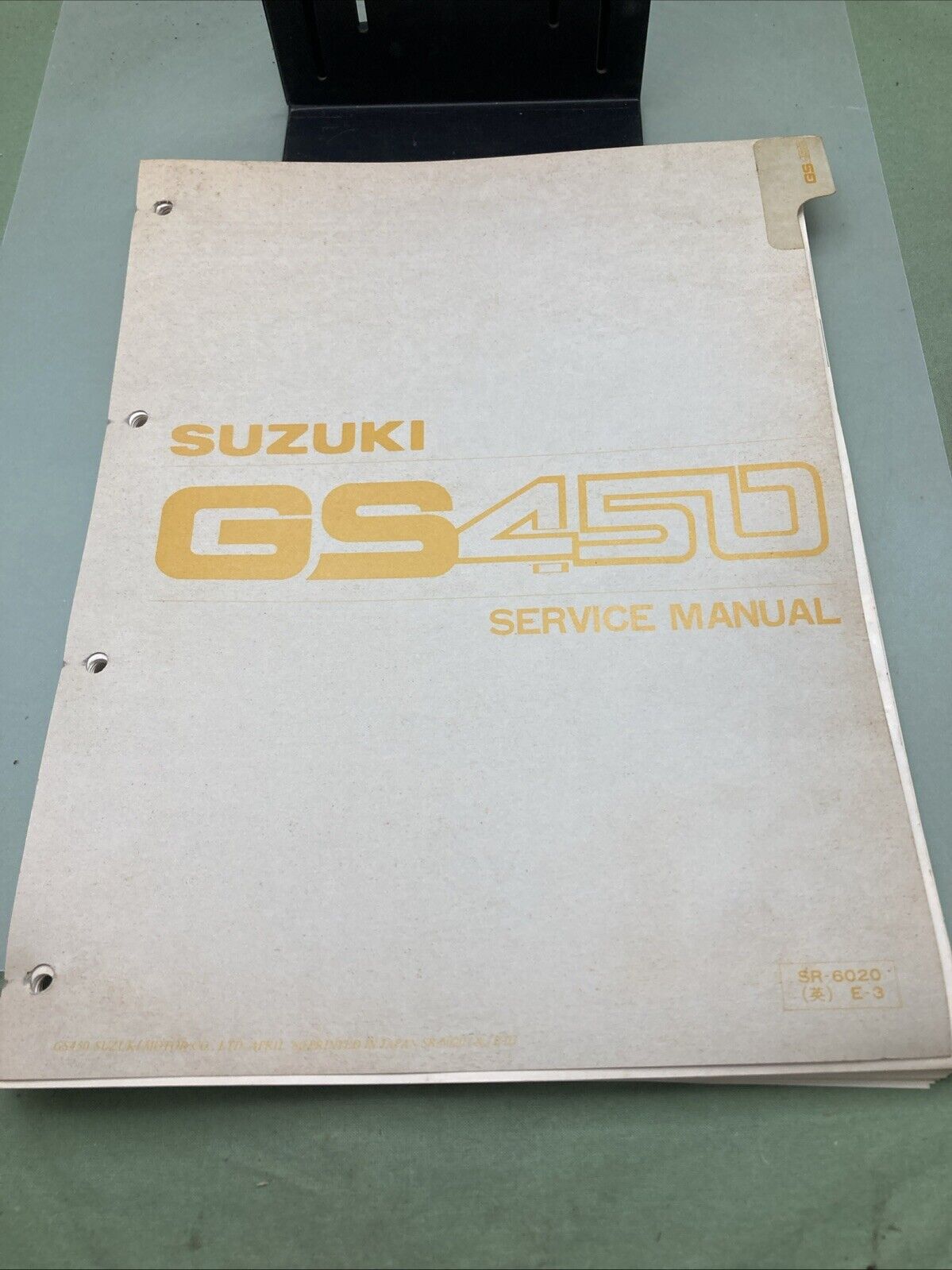 GENUINE SUZUKI SR-6020 E-03 GS450 SERVICE MANUAL 1980