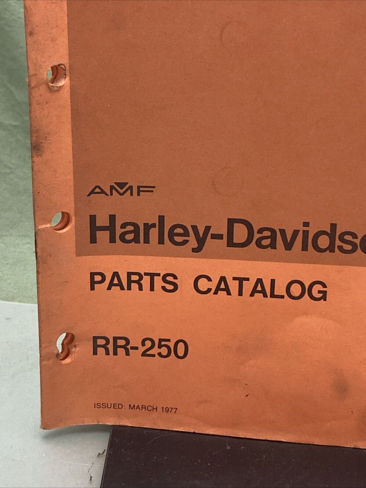 AMF HARLEY DAVIDSON 99429-75 RR250 PARTS CATALOG MANUAL 1974-1975