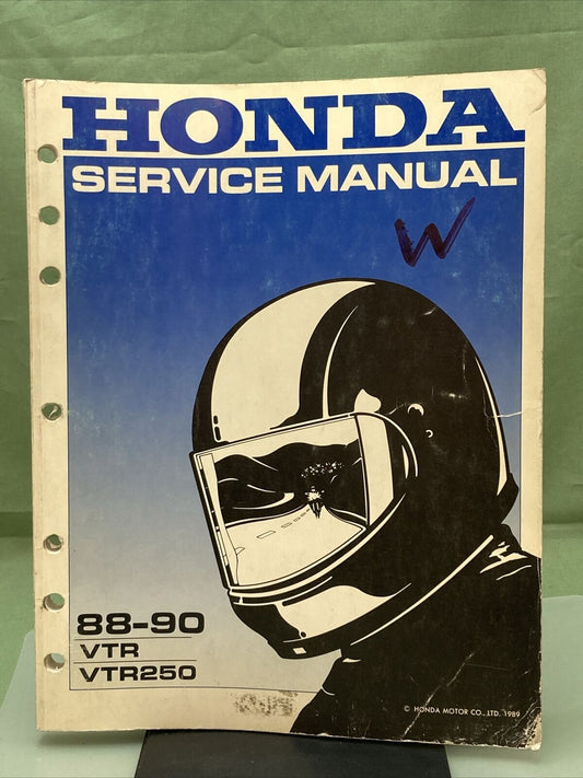 GENUINE HONDA 61KV002 VTR/VTR250 SERVICE MANUAL '88-'90