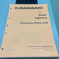 GENUINE KAWASAKI 99997-510 MODEL 125:F6-A EXCLUSIVE PARTS LIST 1971