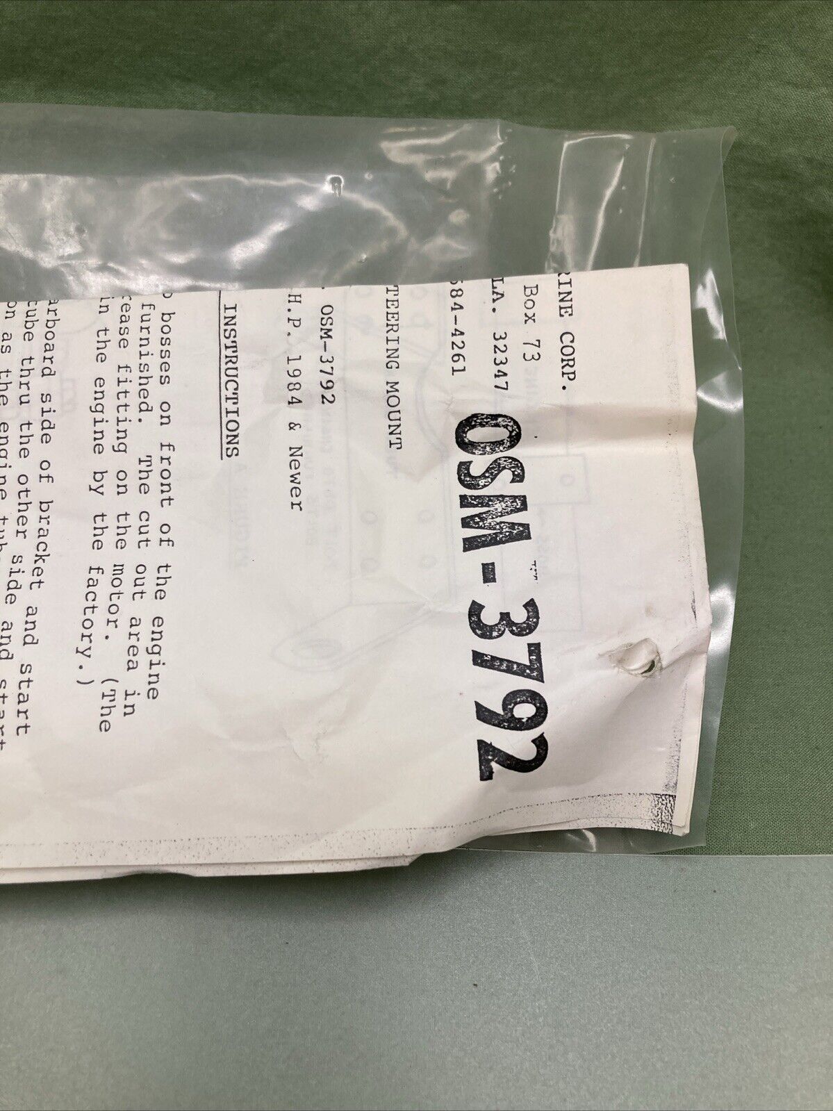 NEW GENUINE T & R MARINE OSM-3792 SAME SIDE DUAL STEERING CABLE KIT