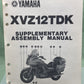 YAMAHA LIT-11666-03-36 XVZ12TDK SUPPLEMENTARY ASSEMBLY MANUAL 31M-28107-10