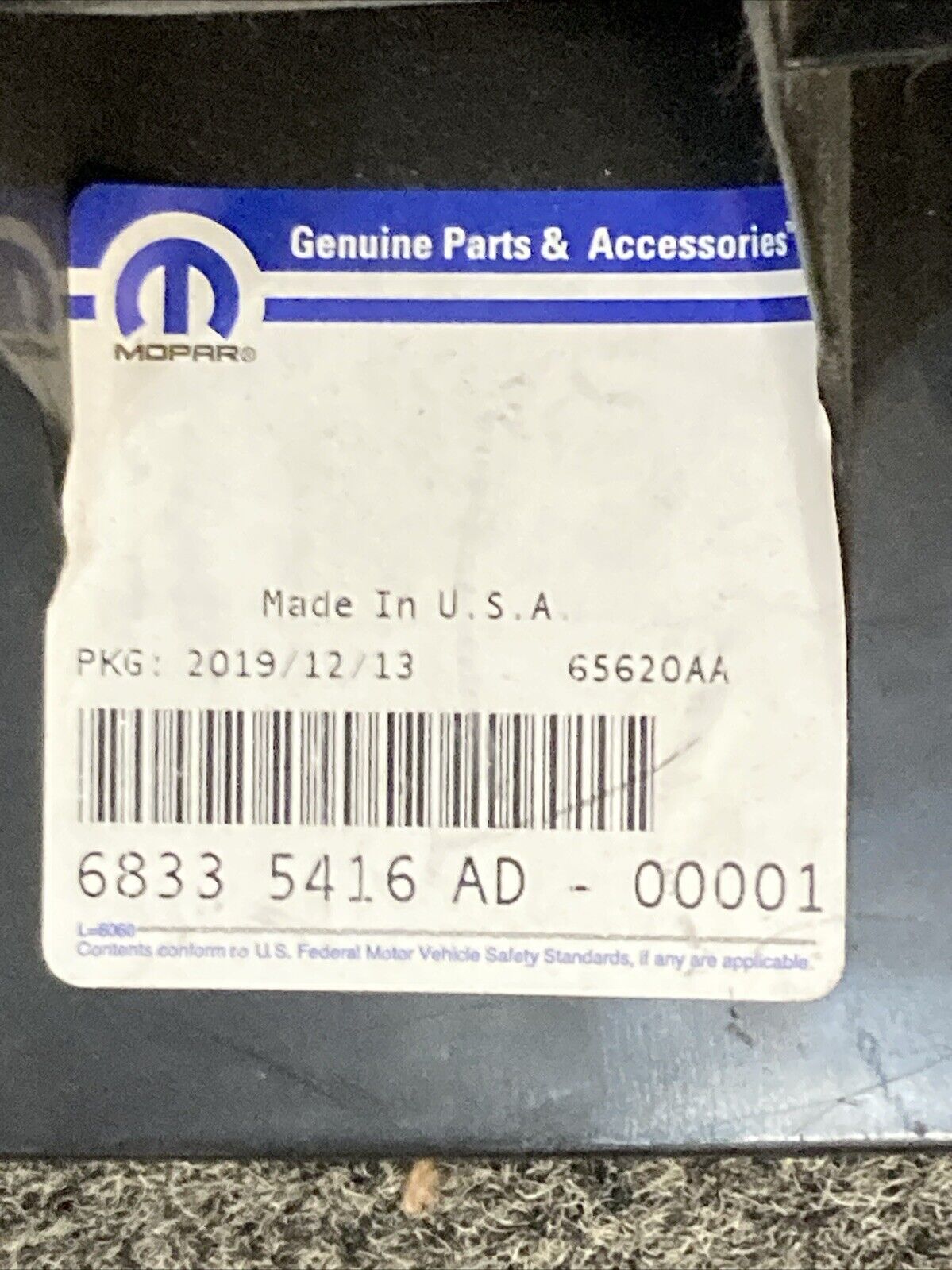 NEW GENUINE MOPAR 68335416AD Headlamp Bracket Right