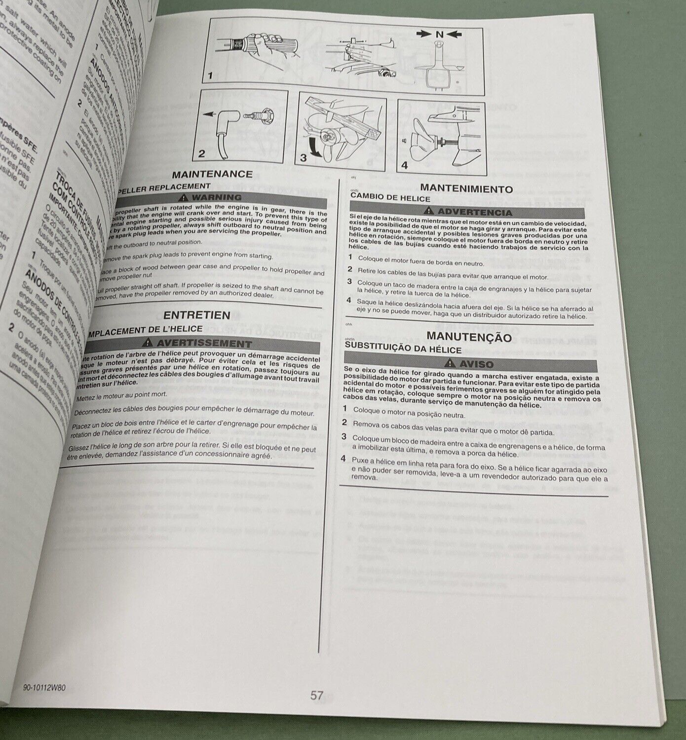 GENUINE MERCURY 90-10112W80 OPERATION & MAINTENANCE MANUAL ENG FREN 20-25 1997