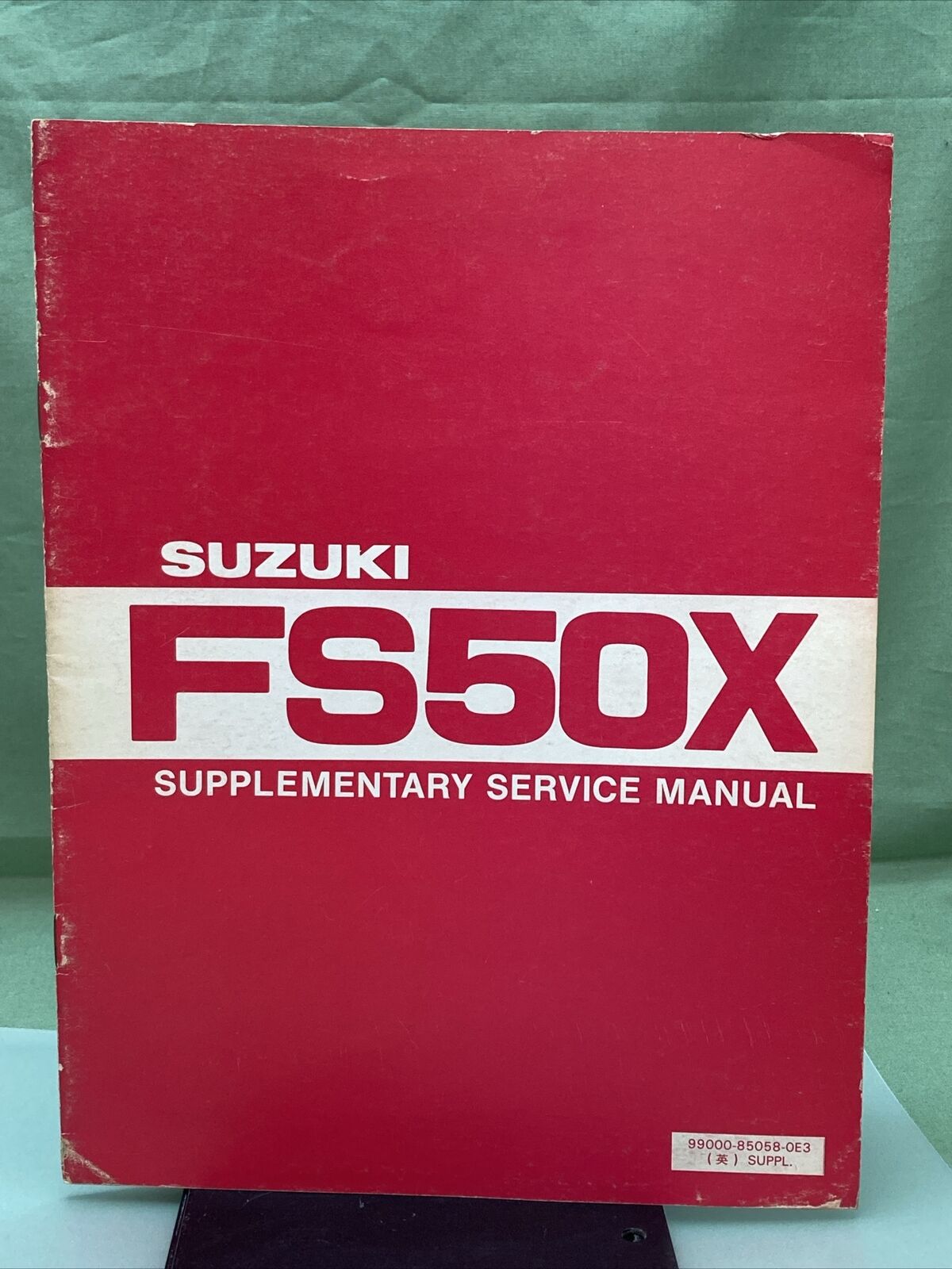 GENUINE SUZUKI 99000-85058-0E3 SUPPLEMENTARY SERVICE MANUAL FS50X