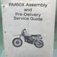 GENUINE SUZUKI MS-0571E-03 RM60X ASSEMBLY AND PRE-DELIVERY SERVICE GUIDE