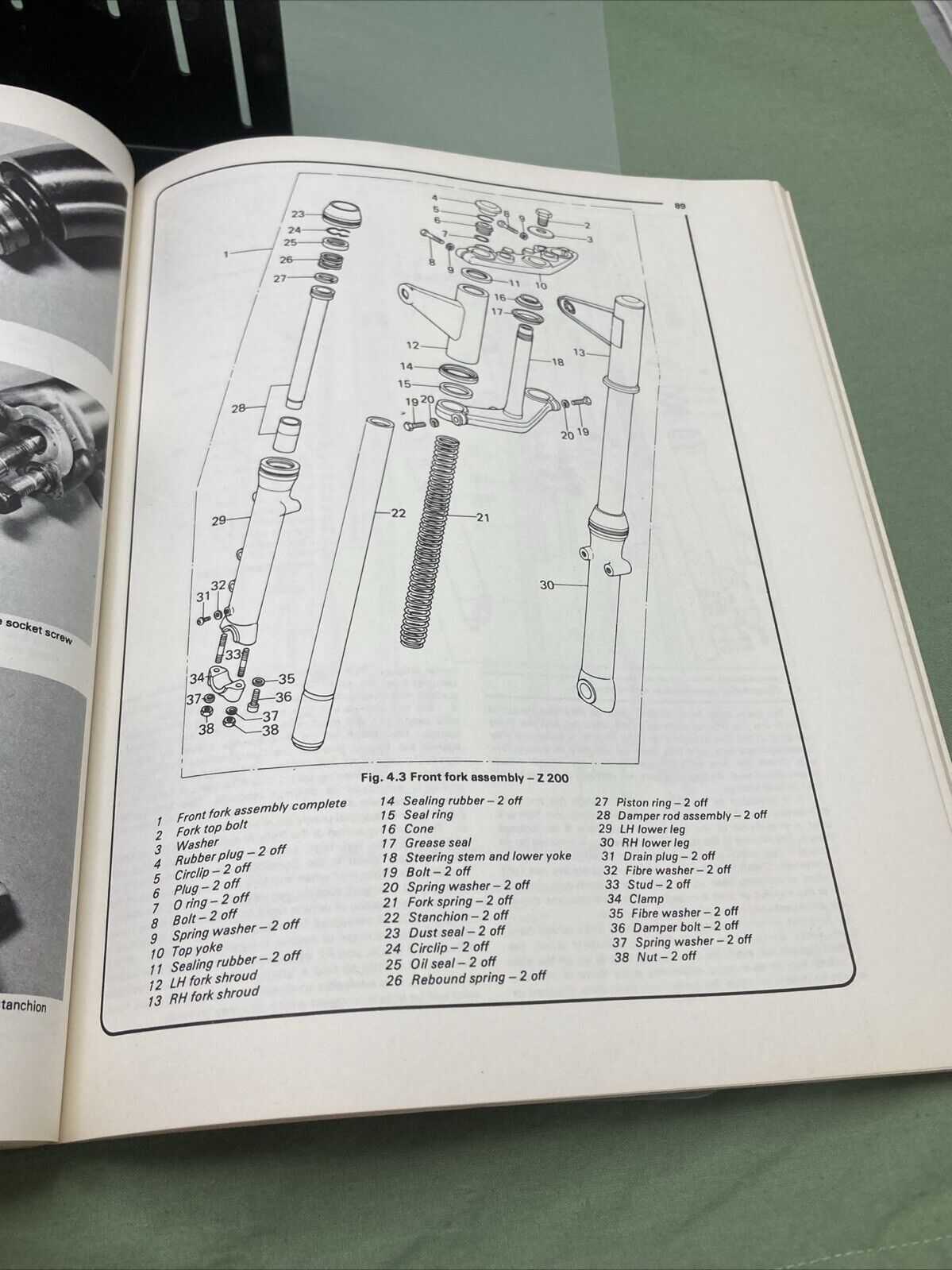 HAYNES 438 Z200 AND KL250 SINGLES 198CC 246CC 1977-ON WORKSHOP MANUAL KAWASAKI