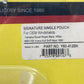 NEW HOPNEL Y60-412BK Single Center Windshield Pouch Faux Leather Black
