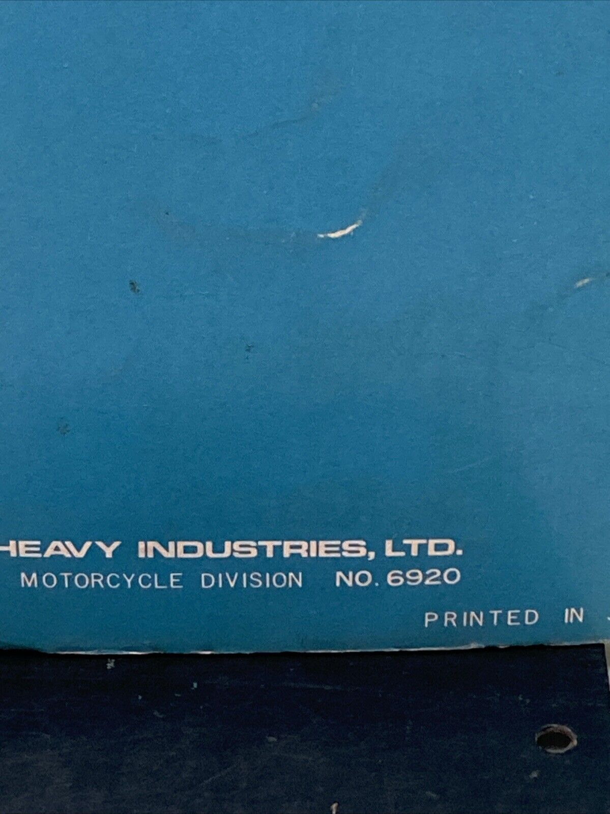 GENUINE KAWASAKI PARTS CATALOG 100 MODEL G31M NO. 6920