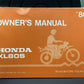 GENUINE HONDA 3115204 XL80S OWNER'S MANUAL '80