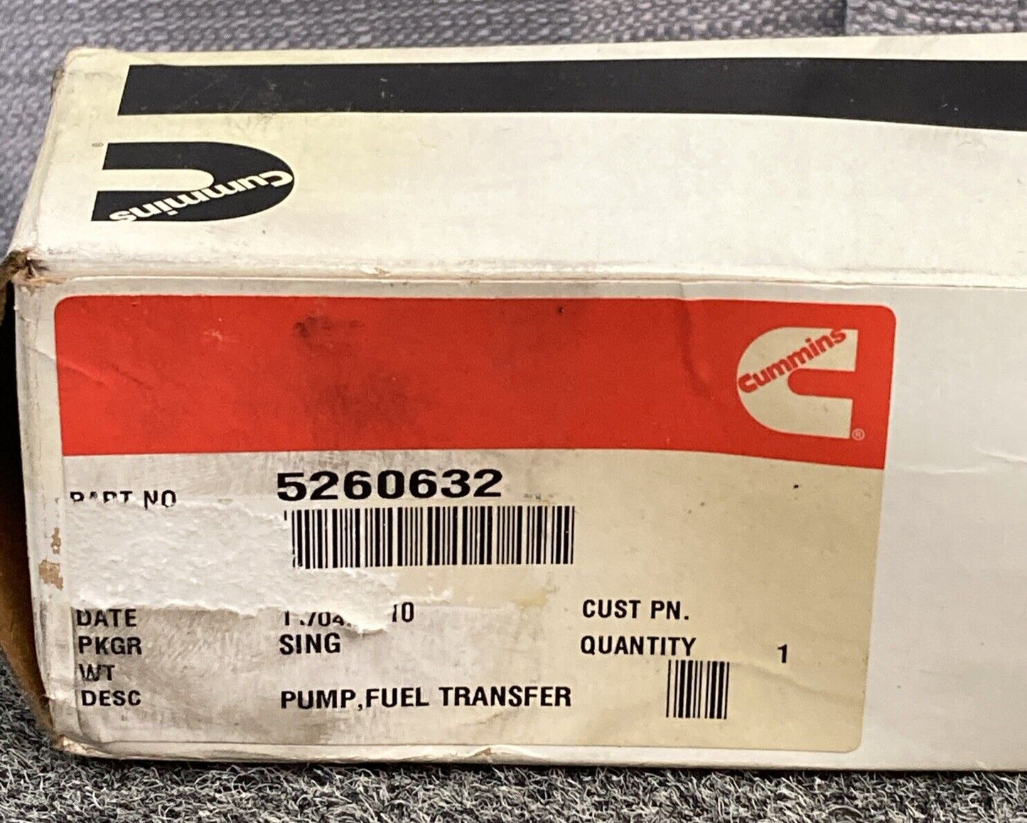 GENUINE CUMMINS 5260632 Fuel Transfer Pump