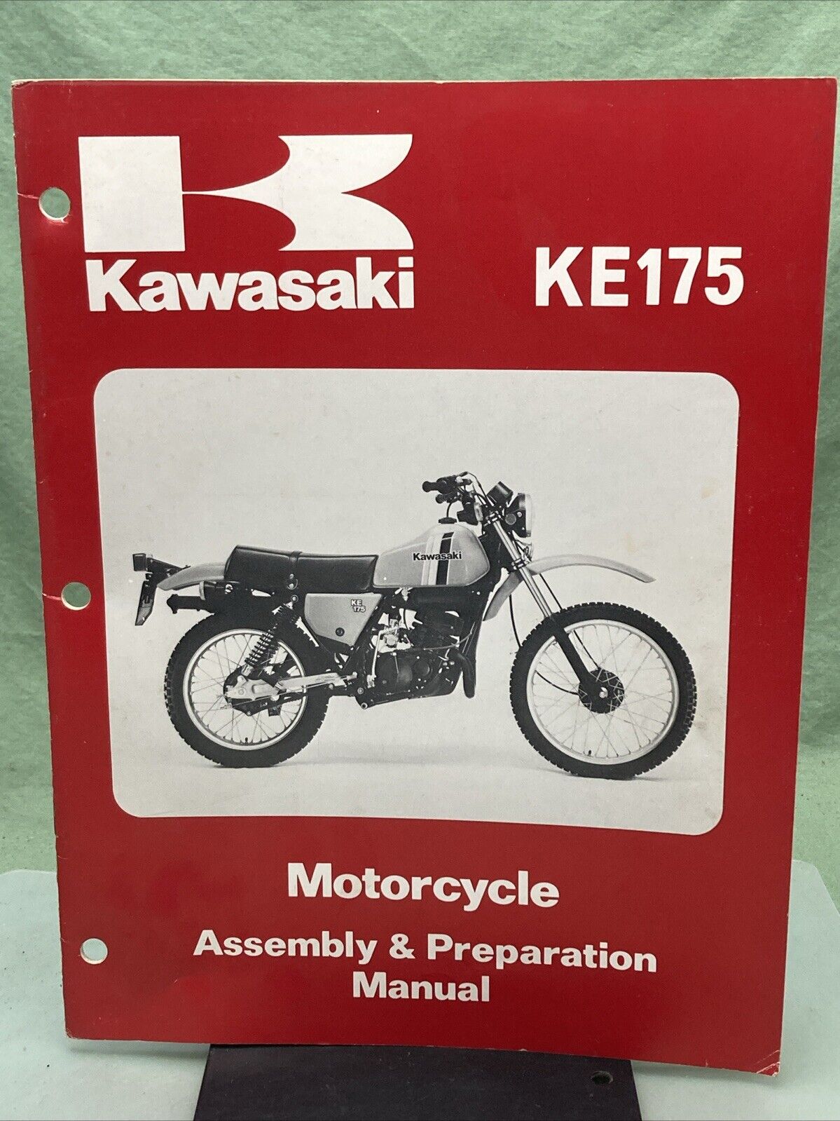 GENUINE KAWASAKI 99931-1052-01 KE175 MOTORCYCLE ASSEMBLY AND PREP MANUAL 1979