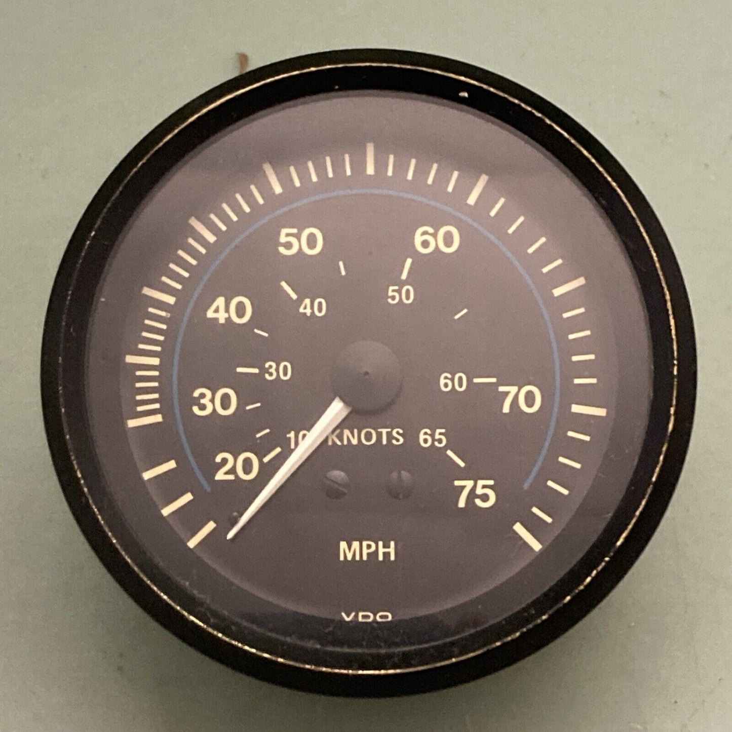 GENUINE VDO 1 115 015 046A BOAT SPEEDOMETER 12V 75 MPH 3 1/4 INCH BLACK