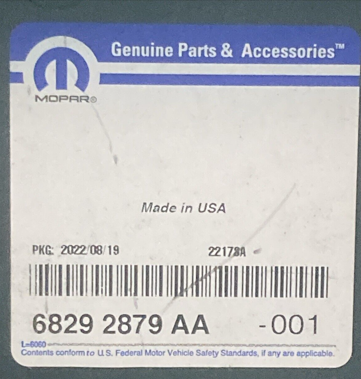 NEW GENUINE MOPAR 68292879AA Air Cleaner Body FITS '14-'18 RAM