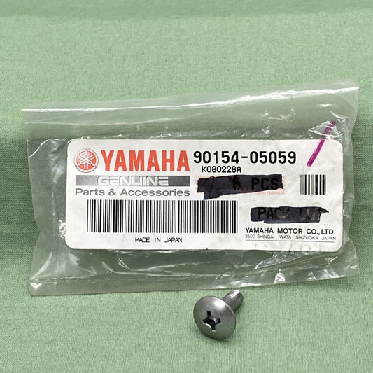 QTY 2 NEW GENUINE YAMAHA 90154-05059 FAIRING Screw, Binding