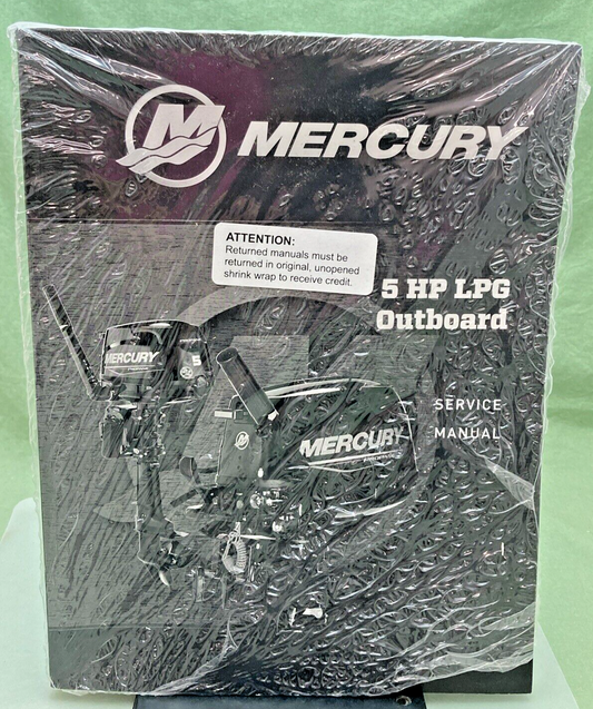 NEW GENUINE MERCURY 90-8M0156927 5 HP LPG OUTBOARD SERVICE MANUAL 2019