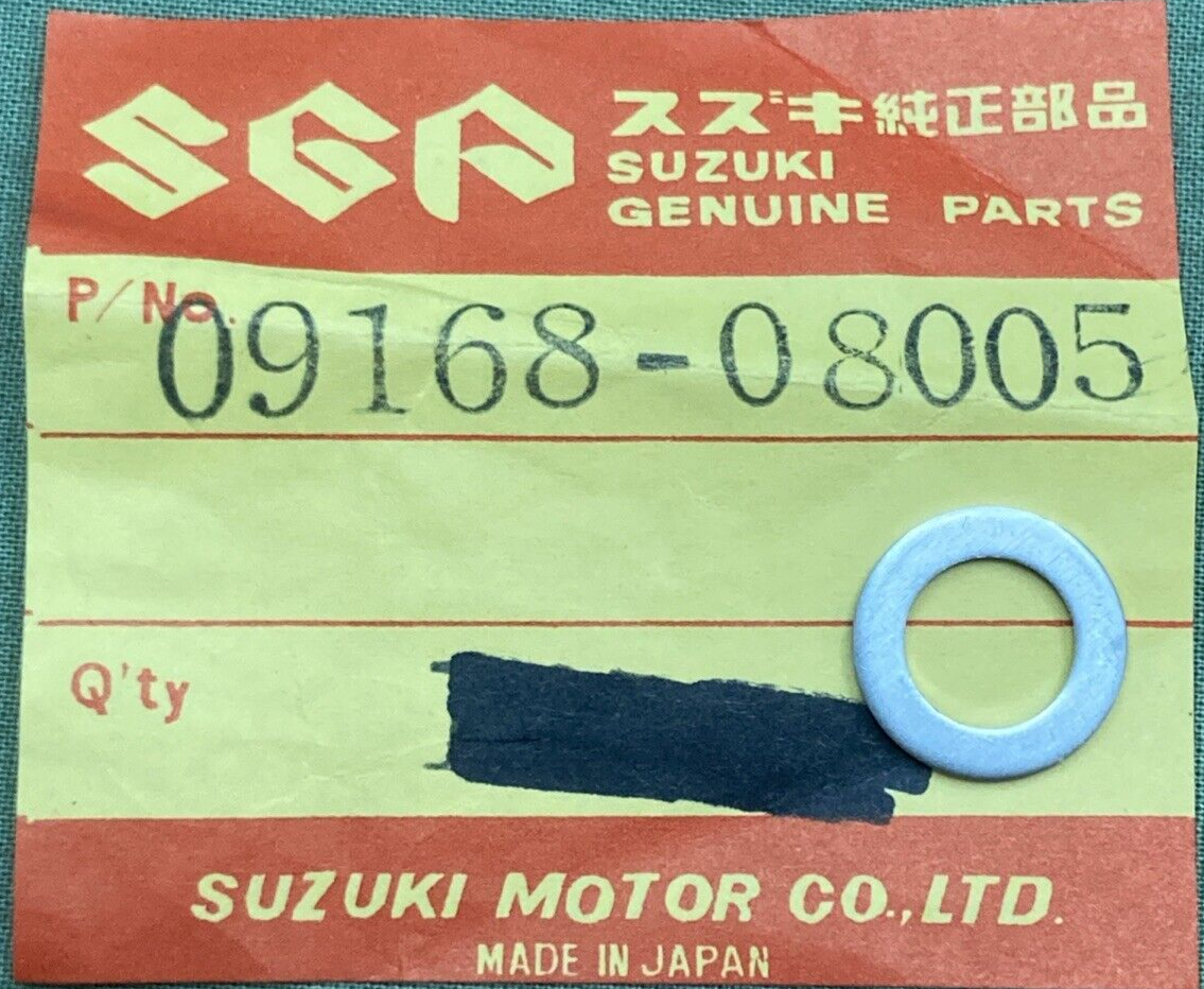 QTY 3 NEW GENUINE SUZUKI 09168-08005 GASKET CAM CHAIN LH 8.2X14X1