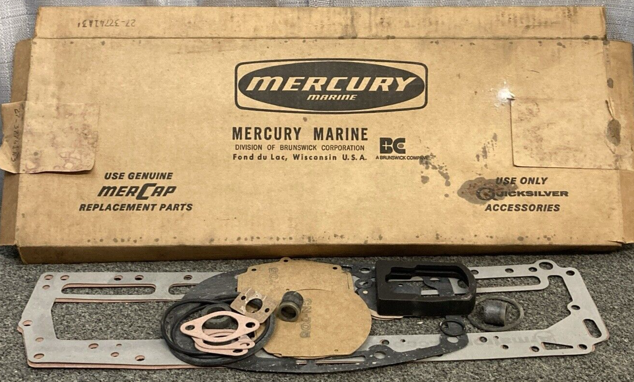 NEW GENUINE MERCURY 27-37741A3 GASKET SET ENGINE OVERHAUL INCOMPLETE