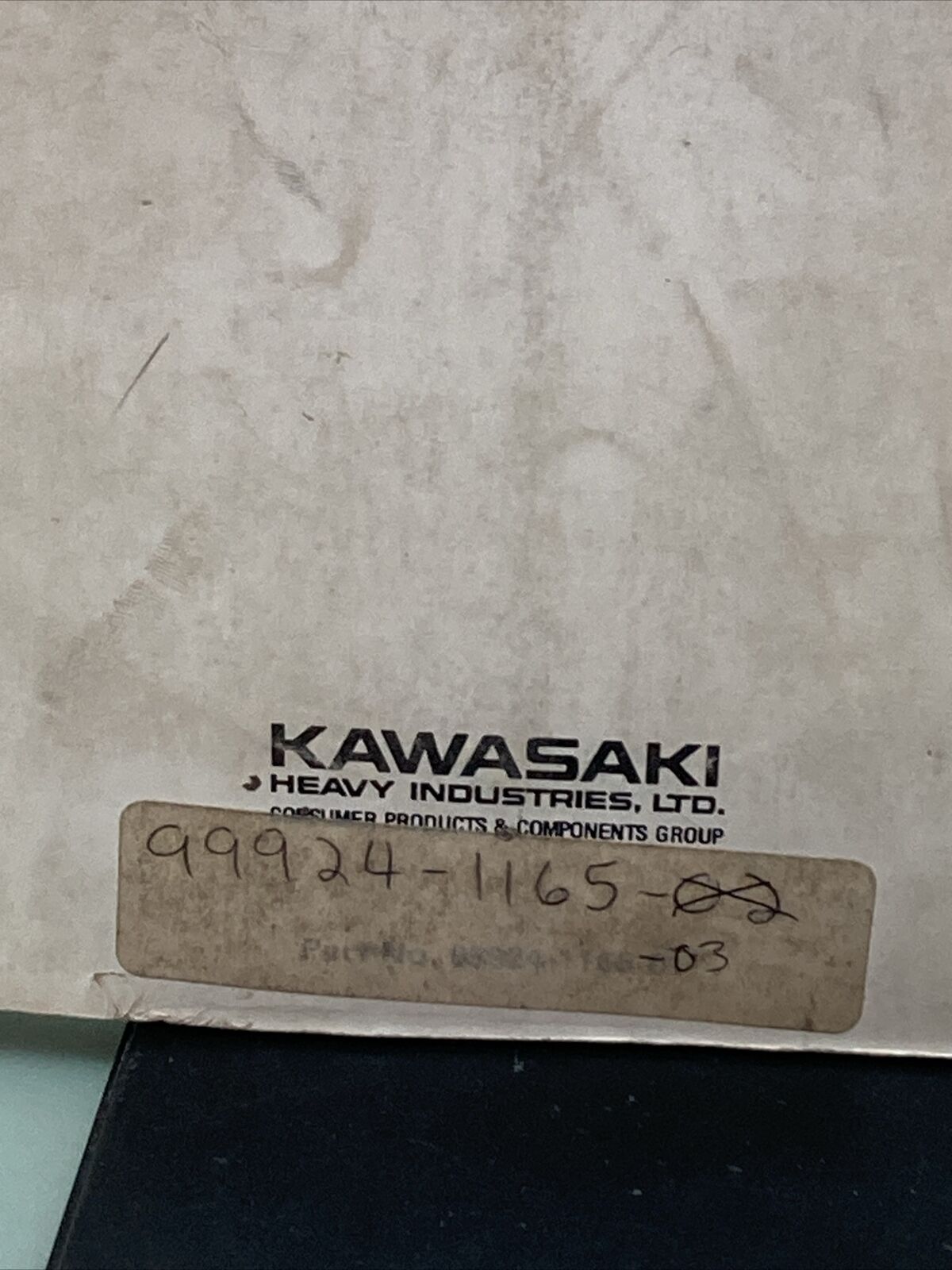 GENUINE KAWASAKI 99924-1165-02 KLX250R/KLX250 SERVICE MANUAL