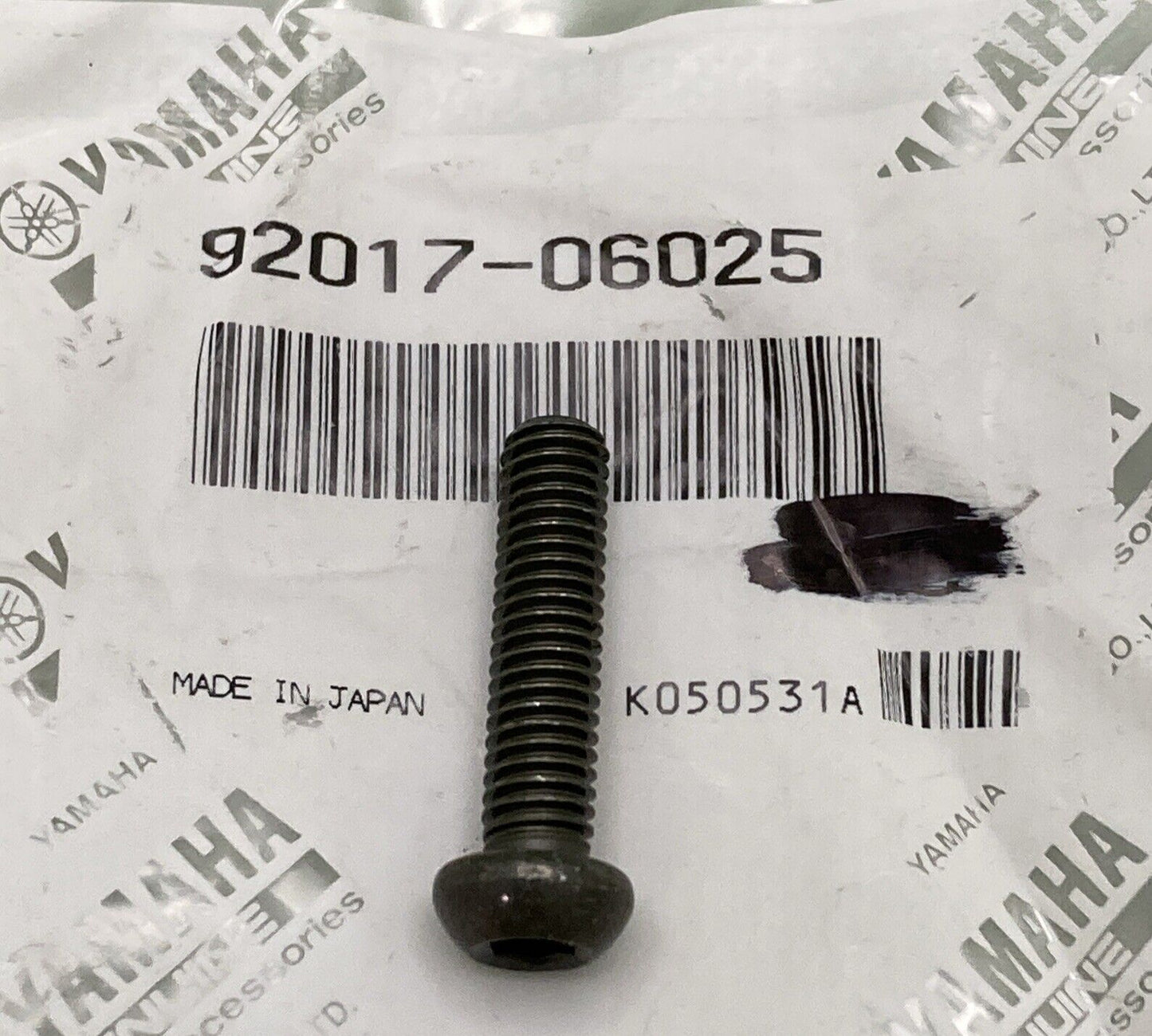 QTY 3 NEW GENUINE YAMAHA 92017-06025 Bolt, Button Head