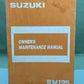 GENUINE SUZUKI 99011-01B21-03A RM125 OWNER'S MANUAL '86