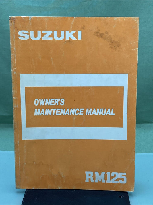 GENUINE SUZUKI 99011-01B21-03A RM125 OWNER'S MANUAL '86