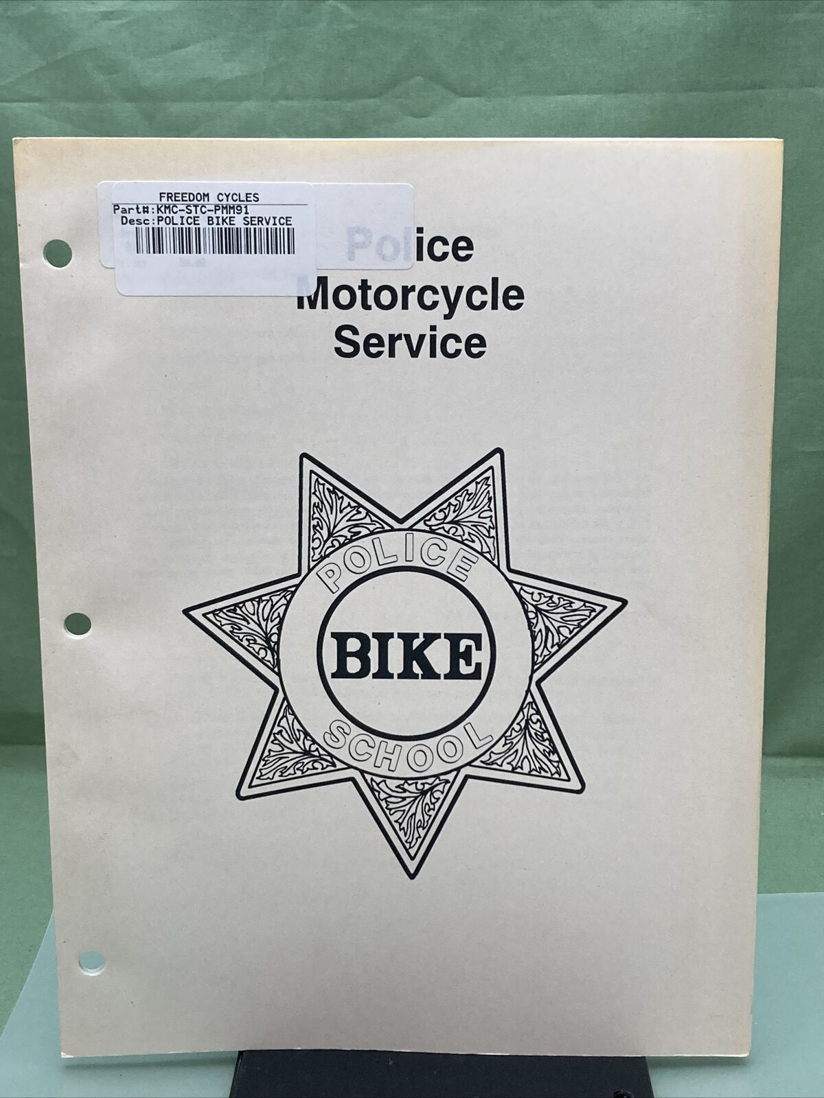 GENUINE KAWASAKI KMC-STC-PMM91 POLICE BIKE SCHOOL SERVICE MANUAL