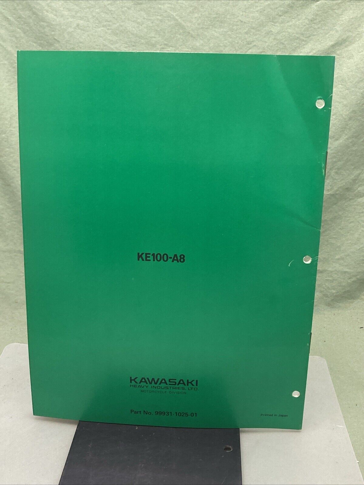 GENUINE KAWASAKI 99931-1025-01 KE100 MOTORCYCLE ASSY AND PREP MANUAL 1977/78