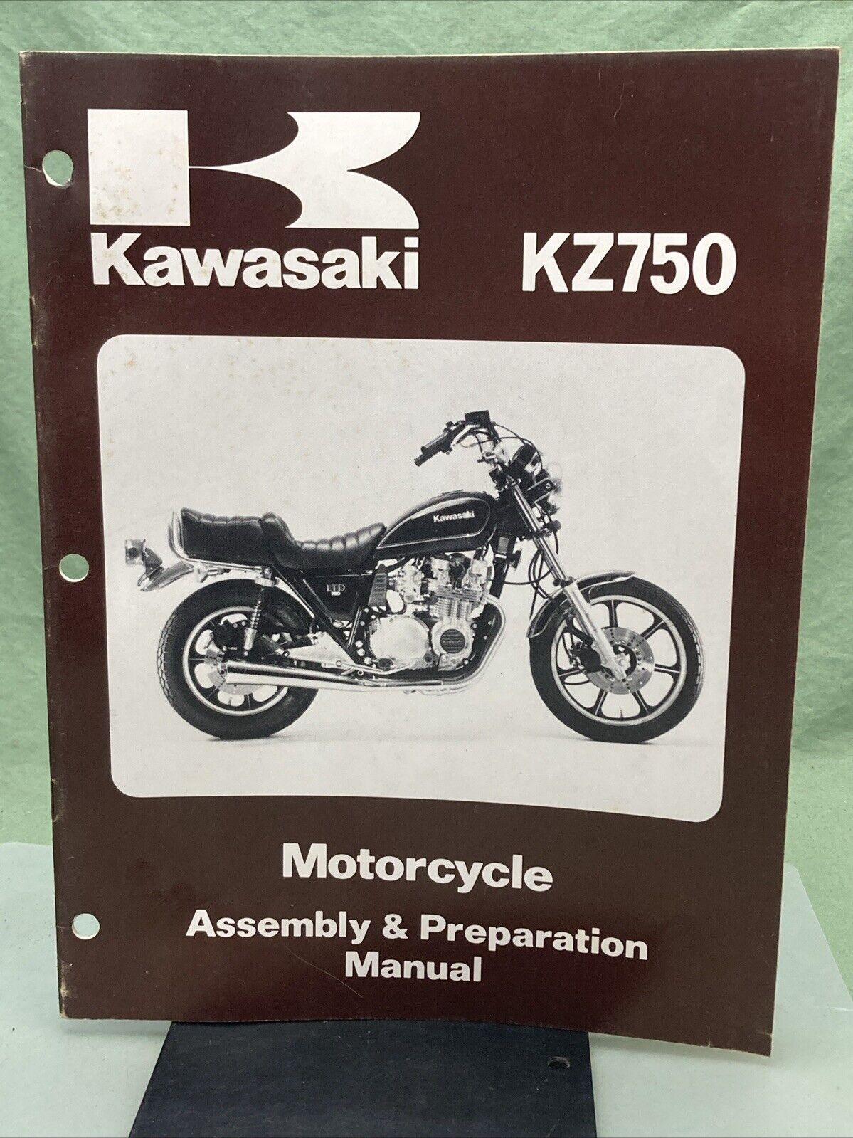 GENUINE KAWASAKI 99931-1045-01 KZ750 MOTORCYCLE ASSEMBLY AND PREP MANUAL 1980