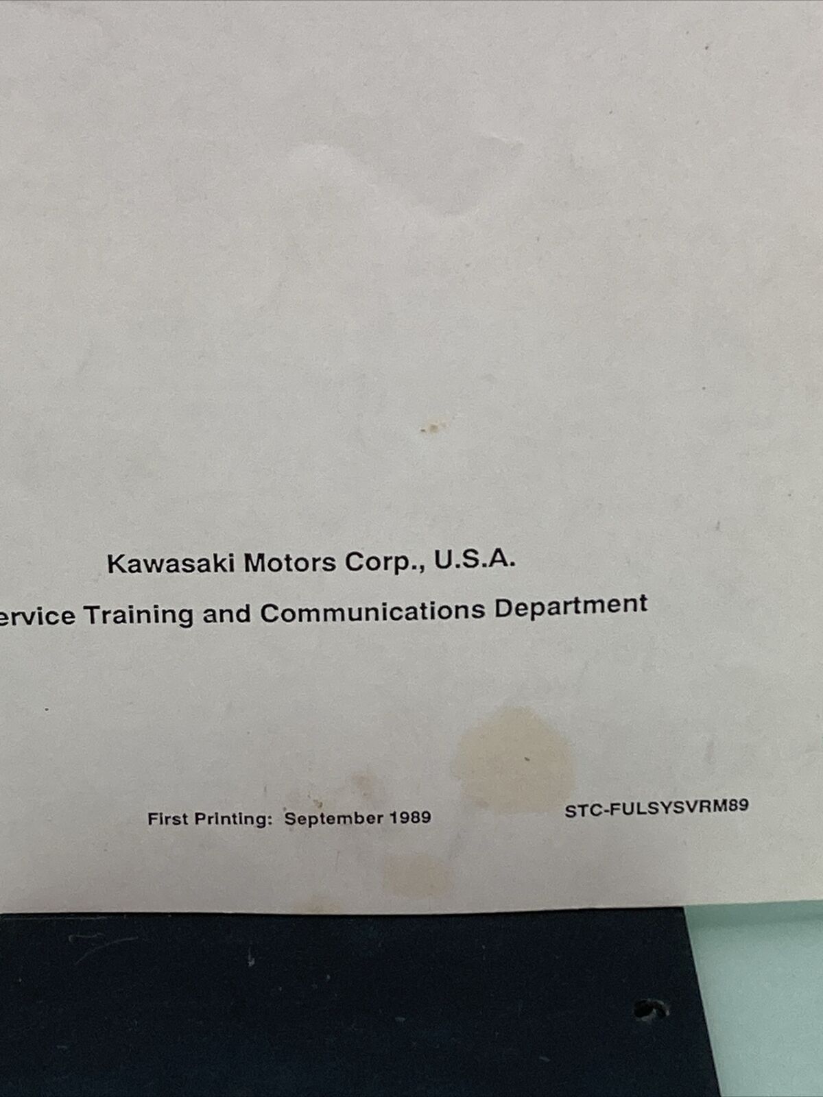 GENUINE KAWASAKI STC-FULSYSVRM89 WATERCRAFT FUEL SYSTEMS VIDEO REFERENCE MANUAL