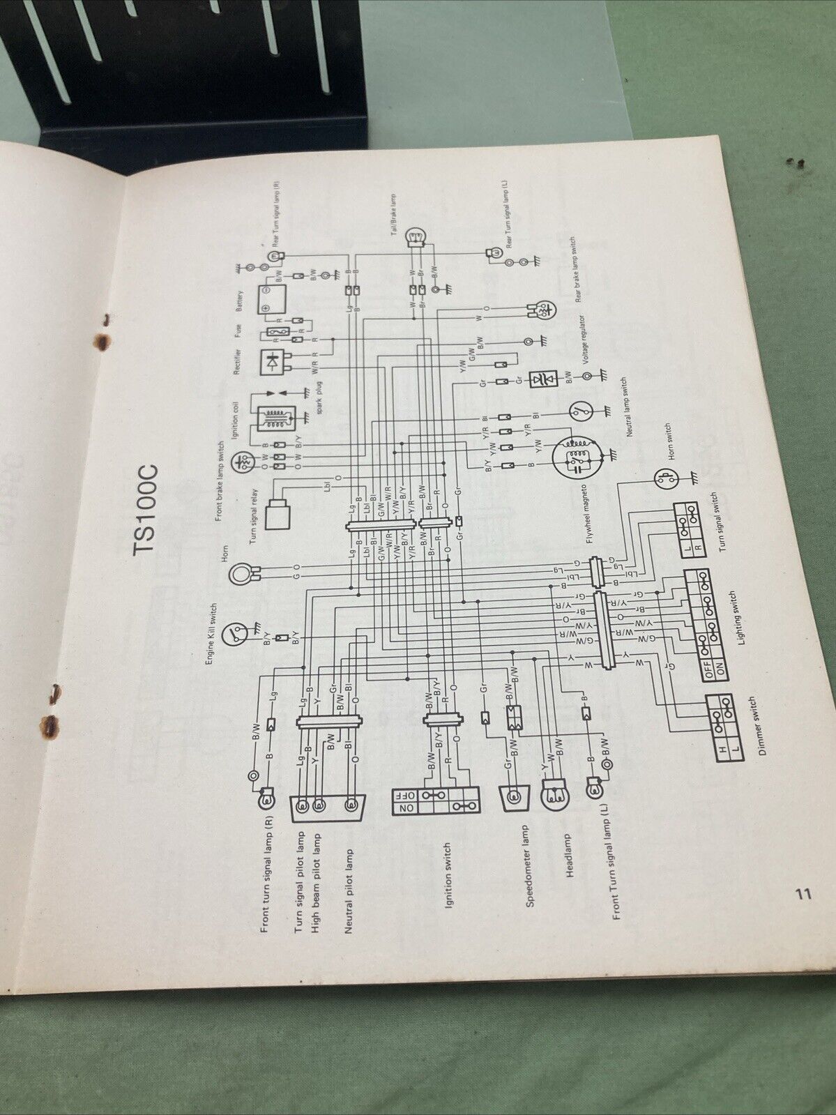 GENUINE SUZUKI WIRING DIAGRAMS 1978