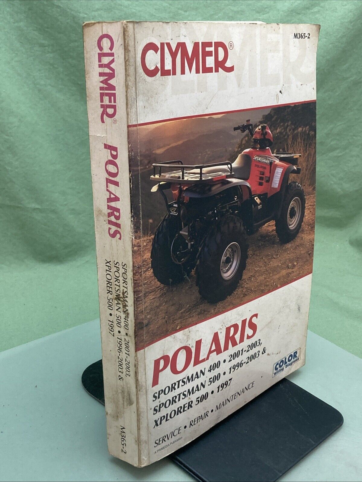 GENUINE CLYMER M365-2 POLARIS SPORTSMAN 400/500, XPLORER 500 REPAIR MANUAL 96-03