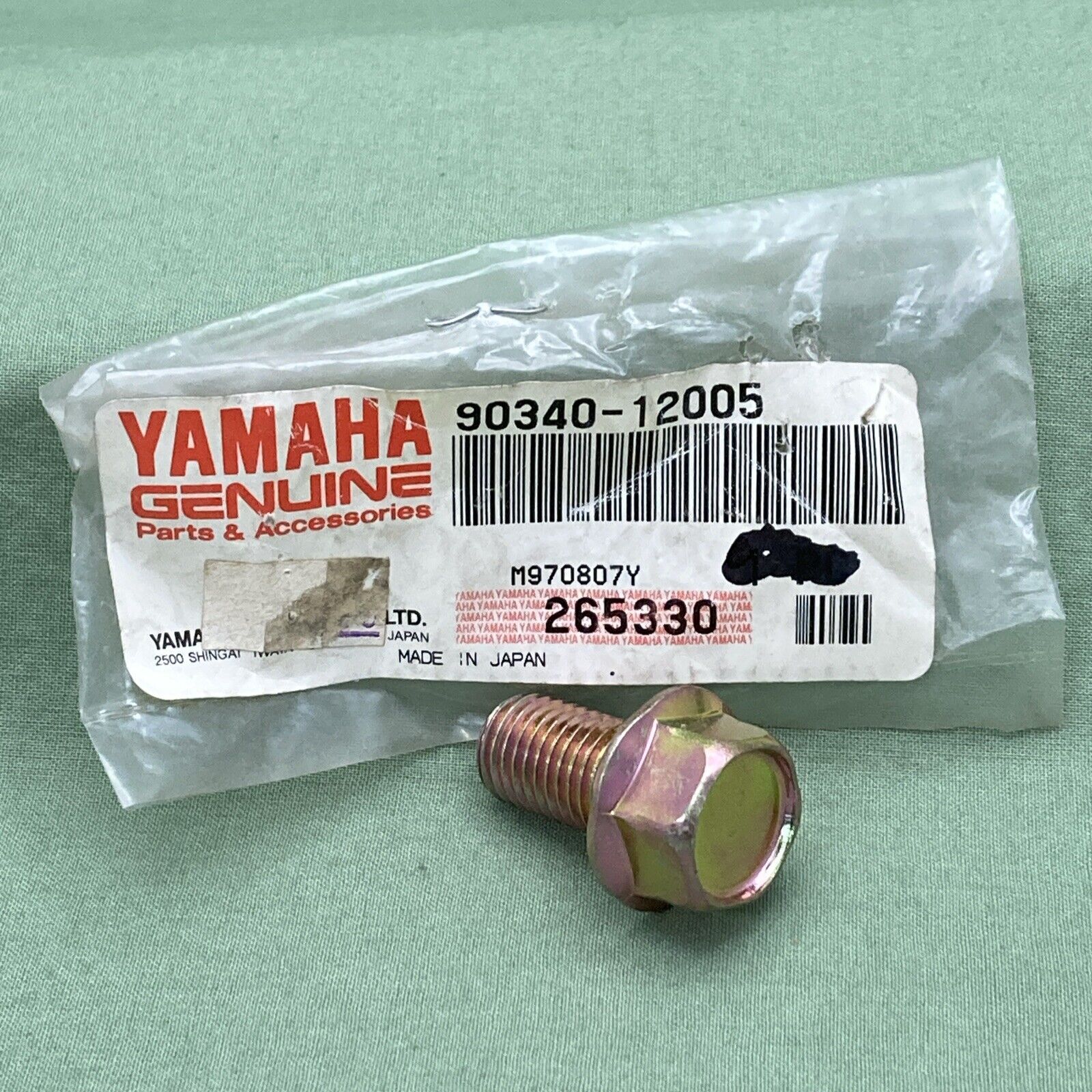 NEW GENUINE YAMAHA 90340-12005 CRANKCASE Plug, Straight Screw – Merica ...