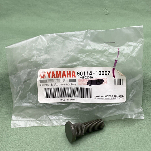 QTY 2 NEW GENUINE YAMAHA 90114-10007 FRONT WHEEL Bolt, Serration