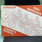 GENUINE HONDA 31GN1610 XR80R OWNER'S MANUAL '86