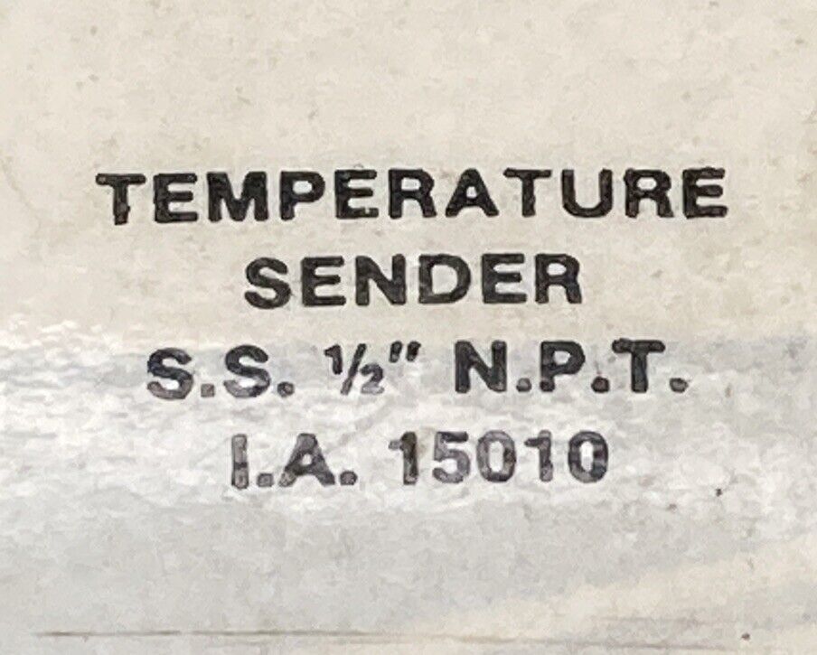 NEW GENUINE TELEFLEX IA15010 SENDER TEMP ASM MERCRUISER STERNDRIVE 350 CID