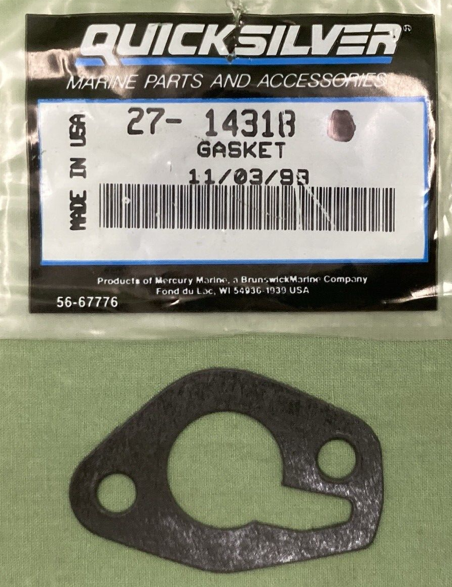 NEW GENUINE MERCURY QUICKSILVER 27-14318 GASKET, THERMOSTAT COVER
