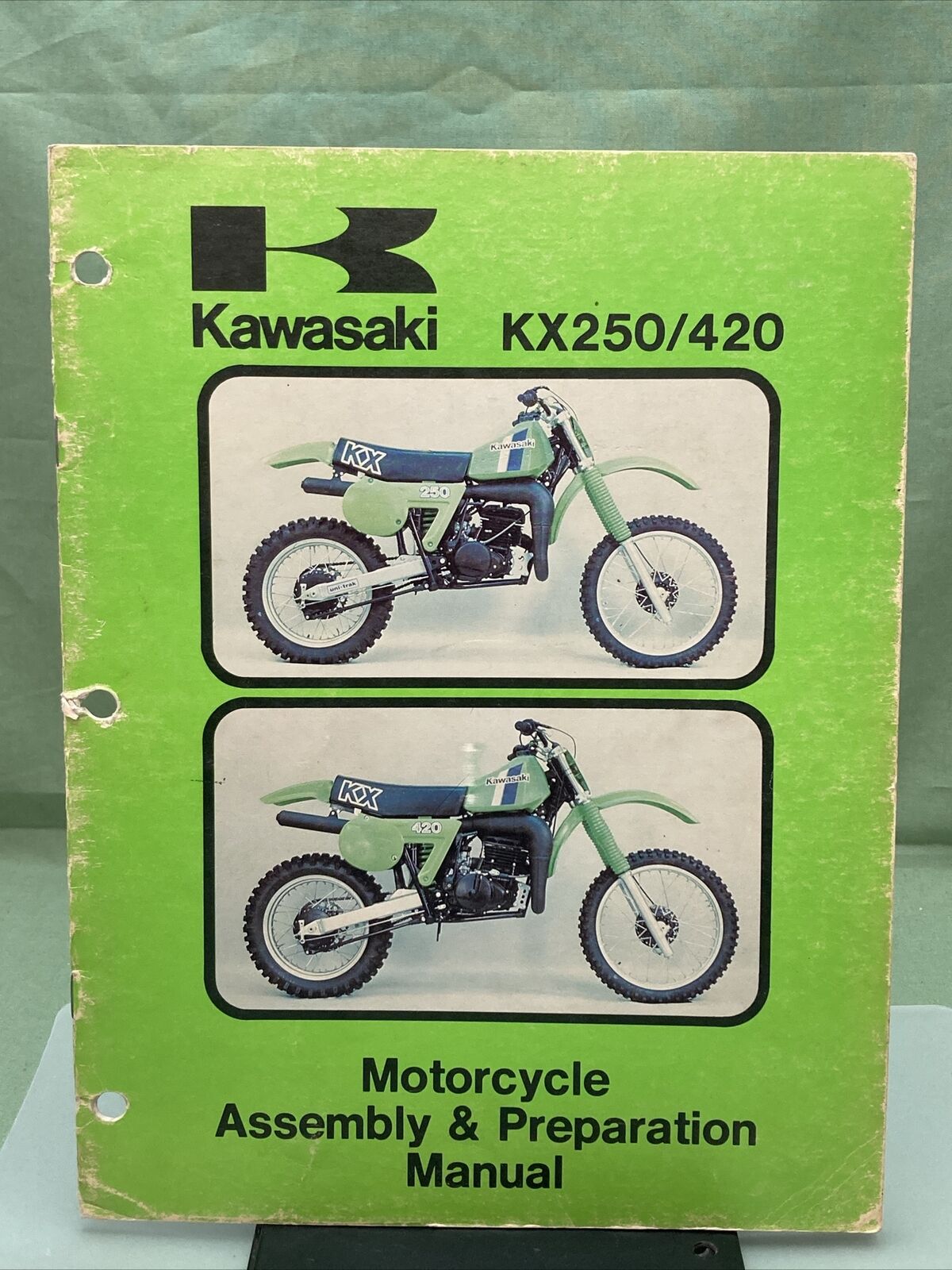 GENUINE KAWASAKI 99964-0112-01 KX250/420 ASSEMBLY AND PREPARATION MANUAL