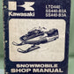 GENUINE KAWASAKI 99963-3518 SHOP MANUAL SUPPLEMENT LTD440/SS440-B2A/SS440-B3A