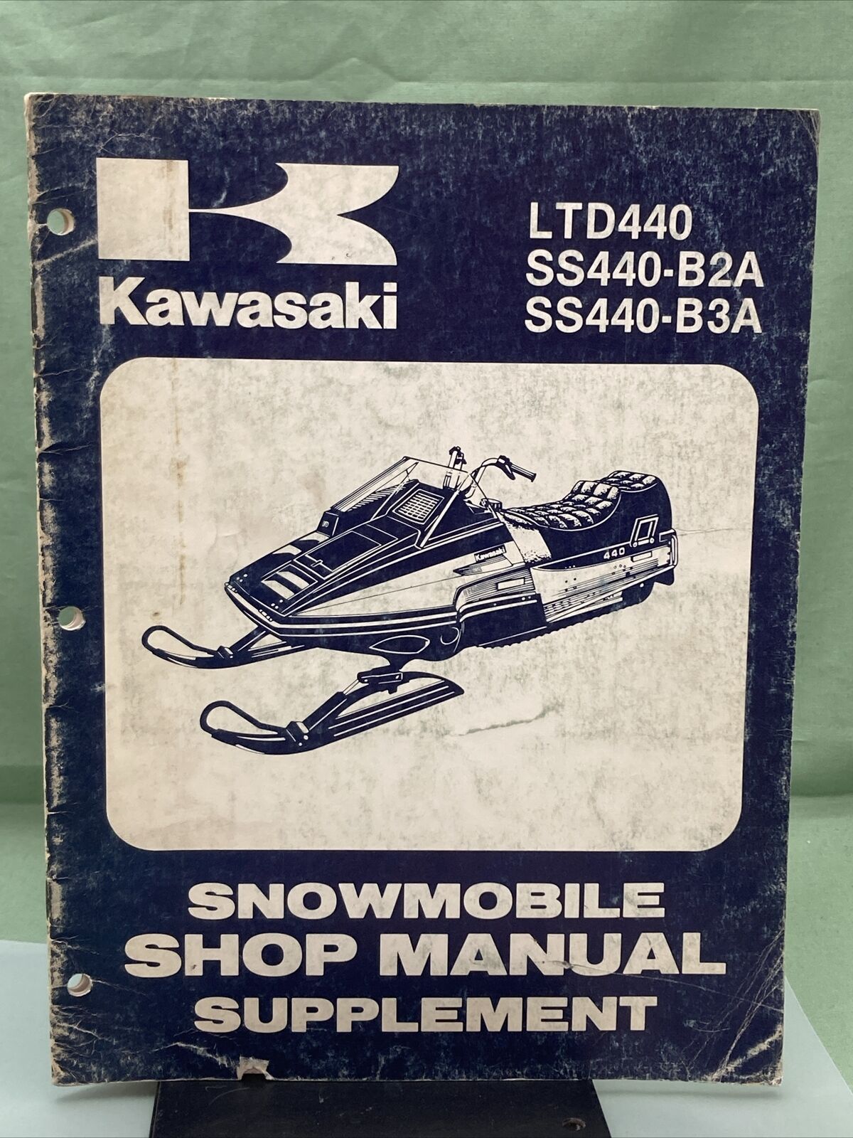 GENUINE KAWASAKI 99963-3518 SHOP MANUAL SUPPLEMENT LTD440/SS440-B2A/SS440-B3A