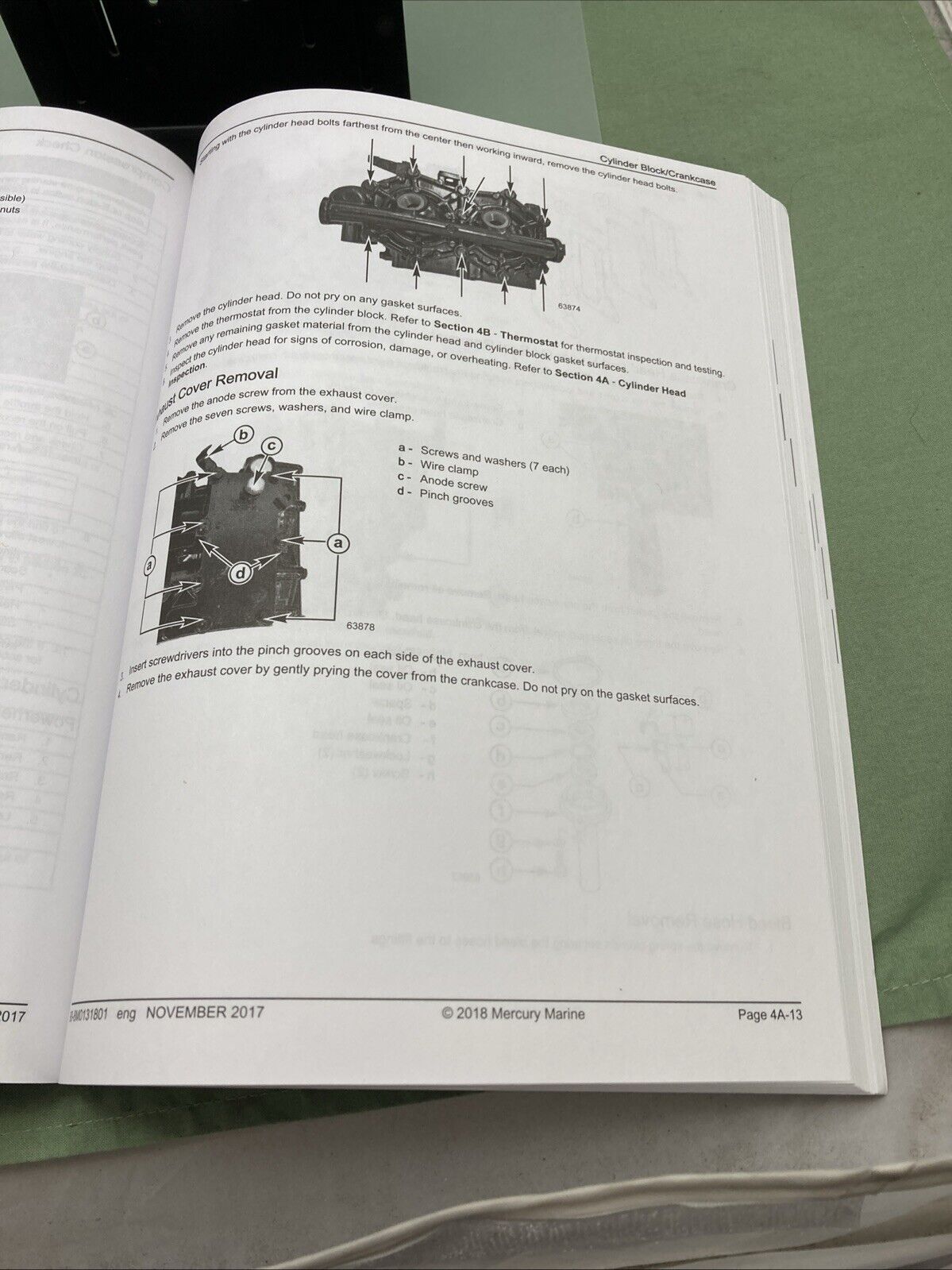 GENUINE MERCURY 90-8M0131801 6/8/9.8/9.9 HP 2-STROKE OUTBOARD SERVICE MANUAL '17